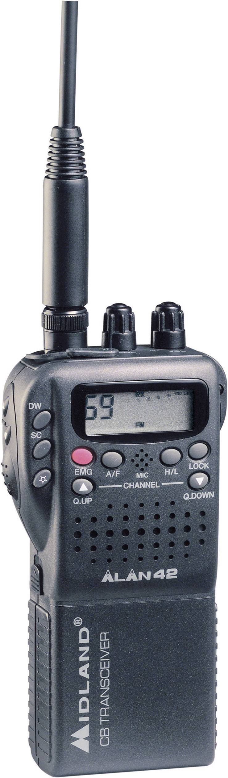 Emetteurrécepteur CB manuel analogique Midland Alan 42 C480.17 Conrad.fr