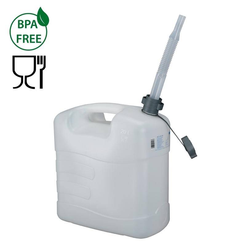 Wasserkanister, 20 Liter, mit flexiblem Auslauf, Pack = 3 Stück-0