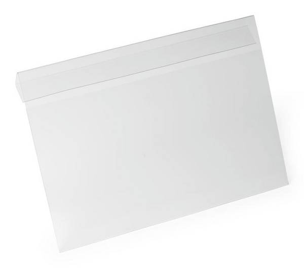 Durable Kennzeichnungstasche HARD COVER mit Falz, DIN A4 quer, VE = 10 Stück