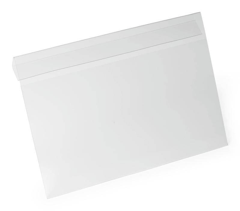 Durable Kennzeichnungstasche HARD COVER mit Falz, DIN A4 quer, VE = 10 Stück-0