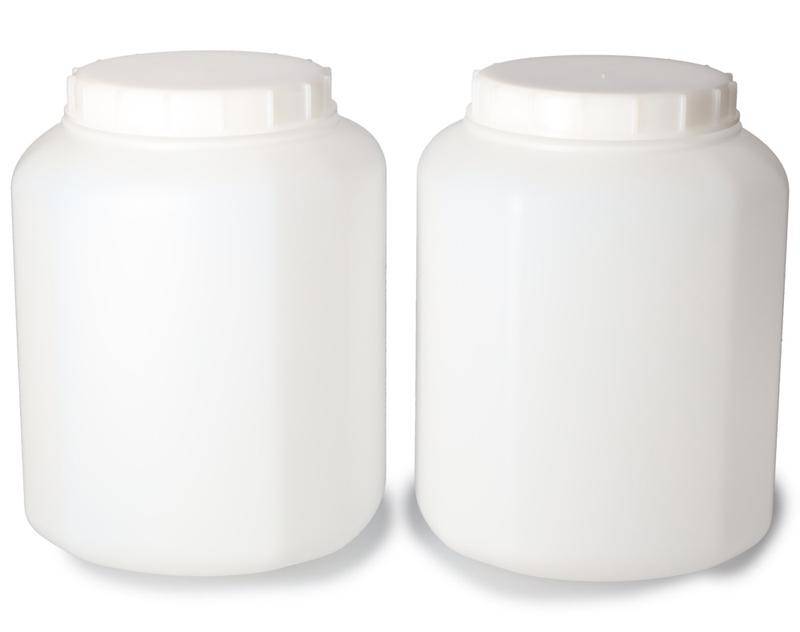 Weithalsbehälter aus HDPE, natur-transparent, 5 Liter, 2 Stück-0