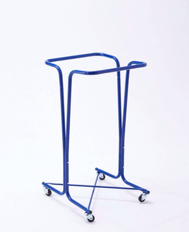 240-Liter-Abfallsackhalter, mobil, blau-0