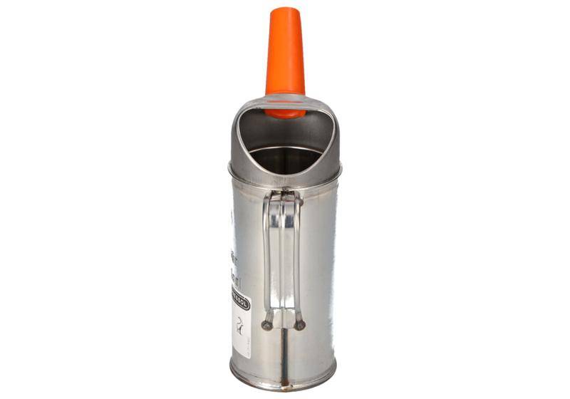 Messbecher aus Weißblech, mit festem Auslauf, 0,5 Liter Volumen-2