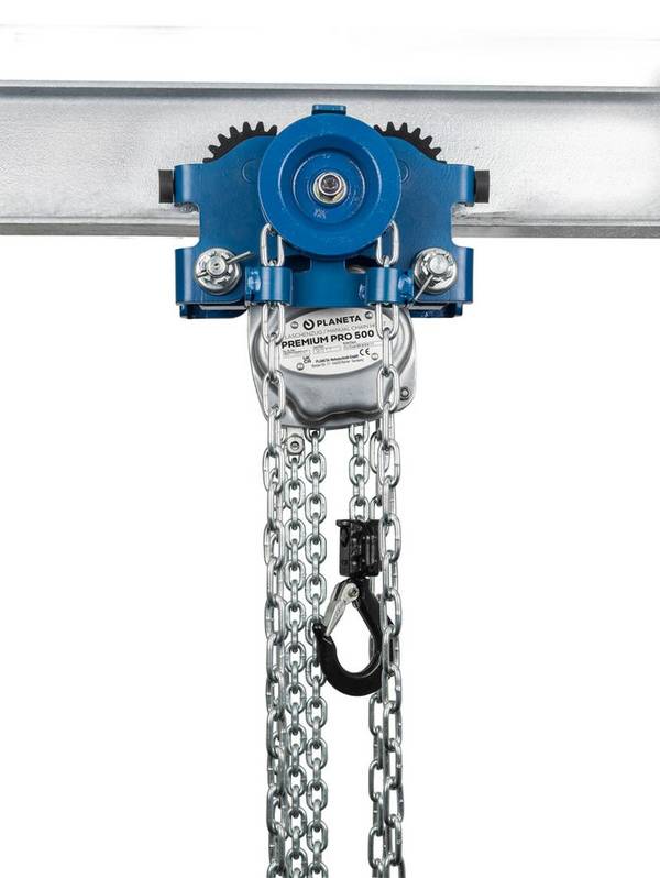 PLANETA kurzes Kombifahrwerk LHT-G-005 PREMIUM-PRO, Tragfähigkeit 500 kg, Flanschbreite 50 - 203 mm