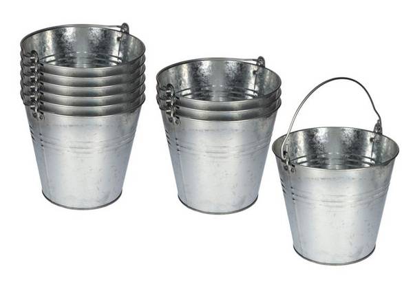 Eimer, verzinkt, 10 Liter, VE = 10 Stück