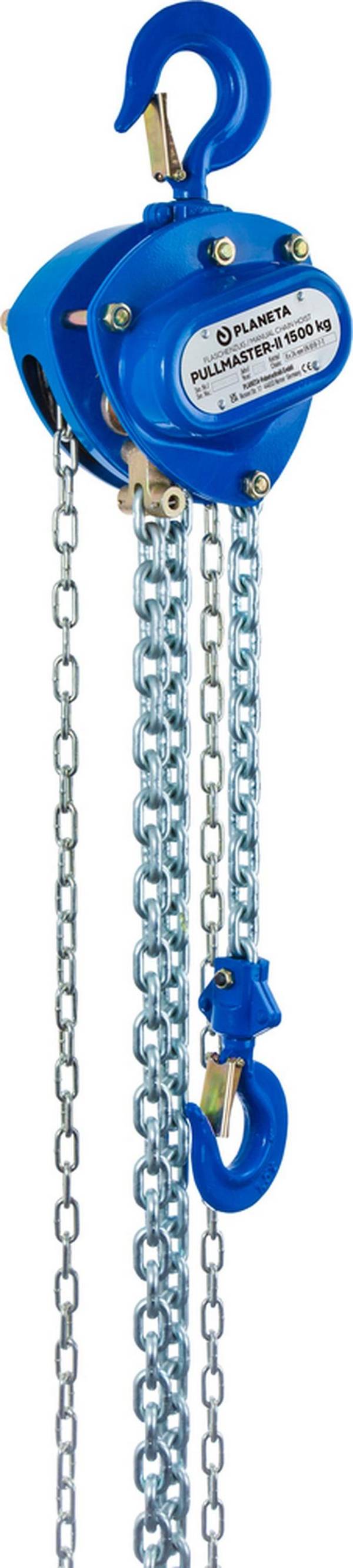 PLANETA Flaschenzug PULLMASTER-II 1,5, 1-strängig, Tragfähigkeit 1500 kg