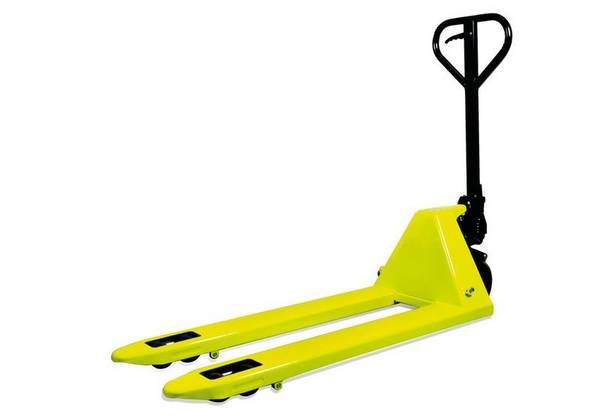Handhubwagen Basic BR 2, 2 Lastrollen aus Nylon und Steuerrädern aus Polyurethan, Tragkraft 2000 kg