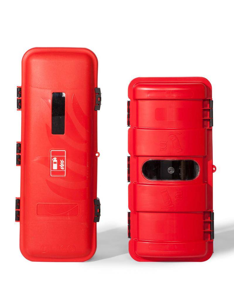 Feuerlöscherschrank BigBox XL aus Kunststoff, für 9-bis12-kg-Feuerlöscher, zur Wand- und LKW-Montage-3