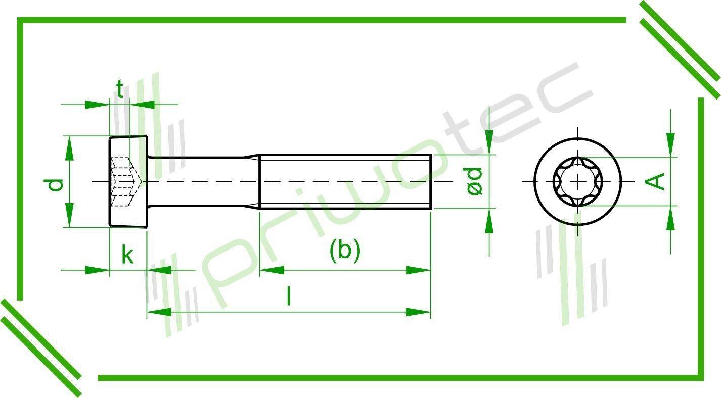 ISO14580 M2,5x6 Zylinderschraube niedriger Kopf mit Innensechsrund Material: A2 - blank (100 Stk.)-0