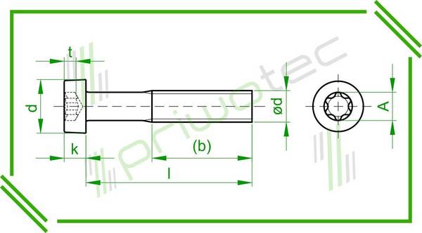 ISO14580 M2,5x10 Zylinderschraube niedriger Kopf mit Innensechsrund Material: A2 - blank (100 Stk.)