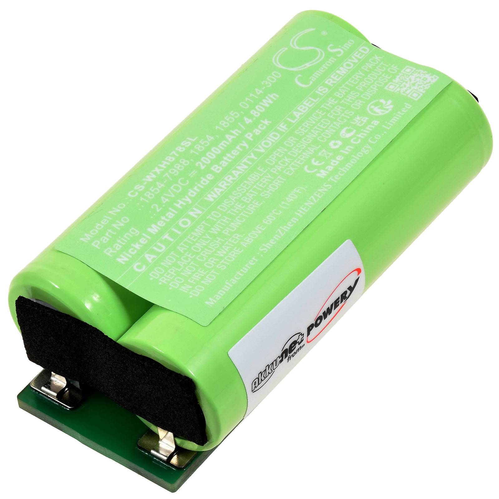 Akku kompatibel mit Wahl Typ 1854-7988, 2,4V, NiMH-0