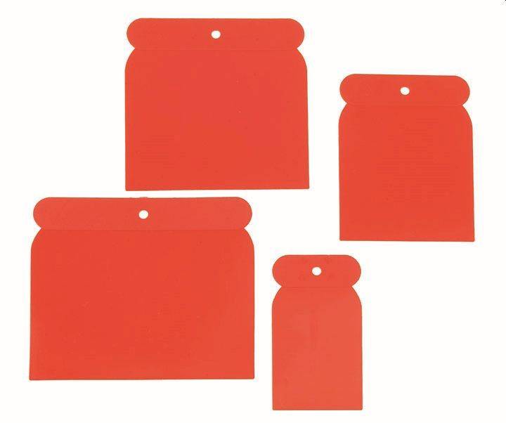 Karosserie-Flächenspachtel-Set KOMFORT aus flexiblem Kunststoff 5, 7,5, 10 und 12 cm-0