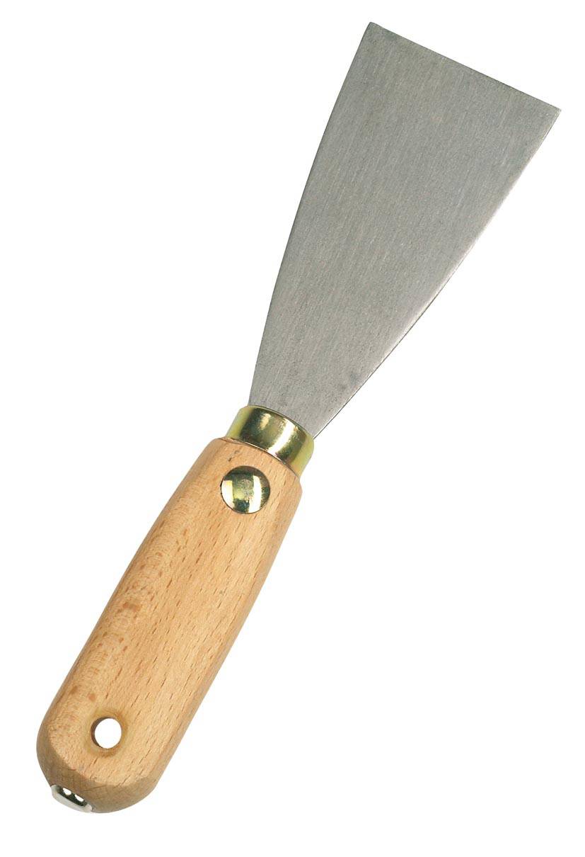 Malerspachtel ELITE mit Holzgriff und quervernietetem steifem Blatt 40 mm-0