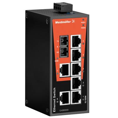WEIDMUELLER Industrieswitch unmanaged Weidmüller IE-SW-BL08-7TX-1SCS Anzahl Ethernet Ports 7