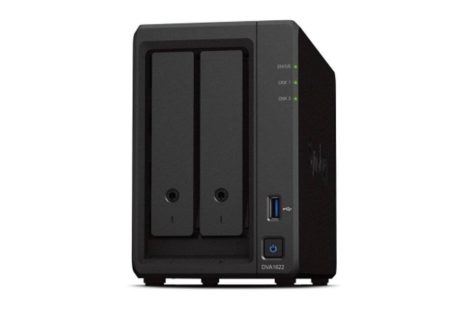 Synology DVA1622 Netzwerk Video Rekorder, 16 Kanäle, 2-bay, ohne HDD, USB 3.2, Deep Learning-0