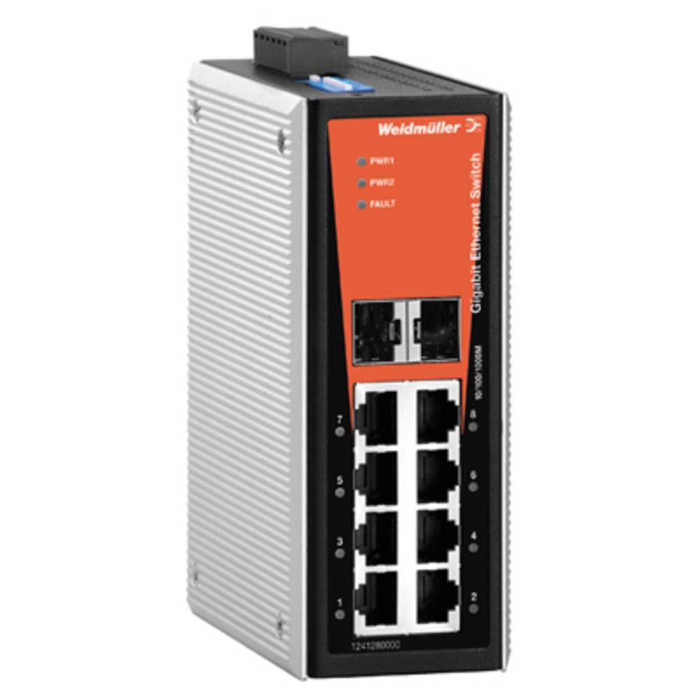 Netwerk switch, unmanaged, Gigabit Ethernet, Aantal poorten: 6 * RJ45 10-100-1000BaseT (X), 2 * comb