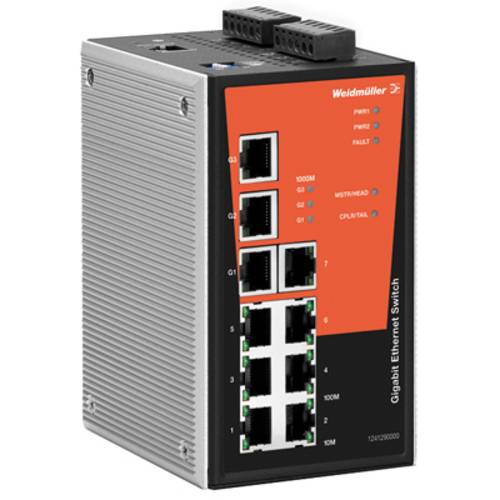 Thumbnail - Weidmüller IE-SW-PL10MT-3GT-7TX Industrial Ethernet Switch