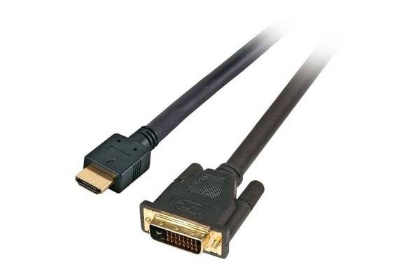 Jetrics cable HDMI-DVI-2 HighSpeed HDMI - DVI Kabel HDMI A - DVI 24+1 St-St