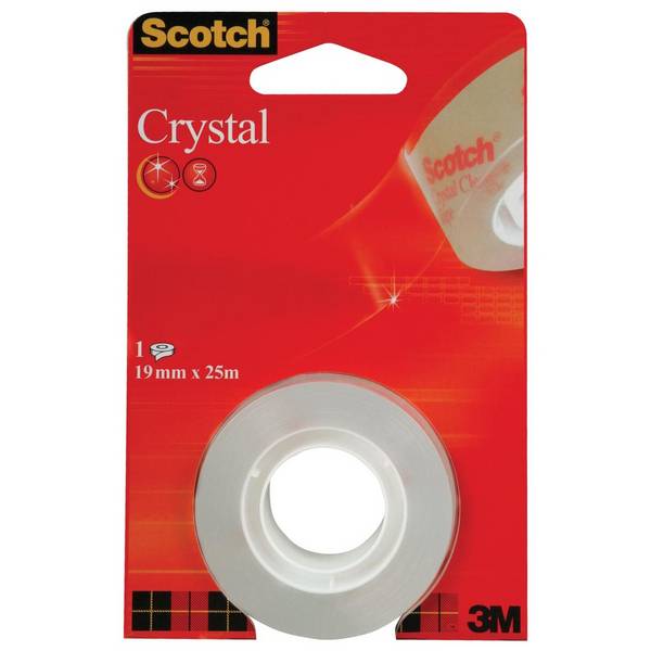 Scotch Klebefilm Crystal, transparent, 19 mm x 25 m