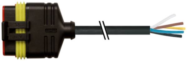 Murrelektronik 7072-73221-5160750, Valve plug, Outdoor Male max. 24 V DC 6-pole without component without cable sleeve