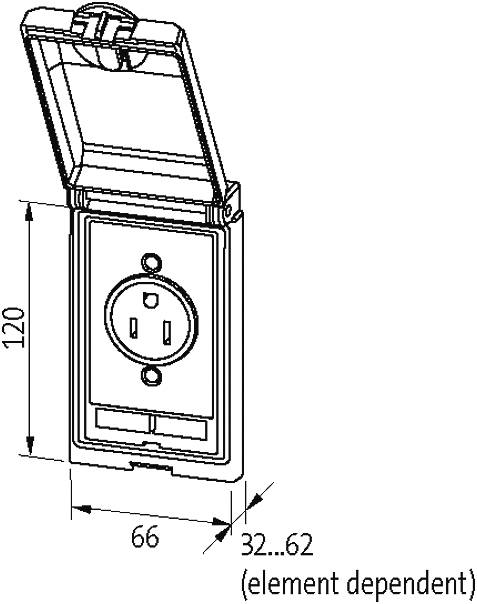 Murrelektronik 4000-68112-1410000, Modlink MSDD-Set: Einbaurahmen 4000-68112-0000000-1