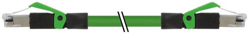 Murrelektronik 7001-74301-7960200, Ethernet CAT5 Male-male RJ45-RJ45, 8/4-pole shielded without cable sleeve-0