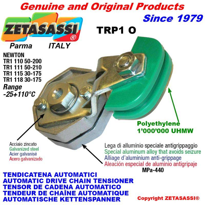 ZETASASSI TRP1110TO2O58D Automatic Arm Chain Tensioner Trp1 With Chain Slider Oval