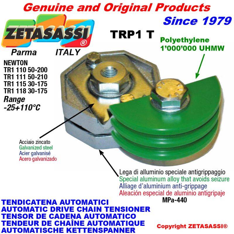 ZETASASSI TRP1111TO3TASA80S Automatic Arm Chain Tensioner Trp1 With Chain Slider Round-0