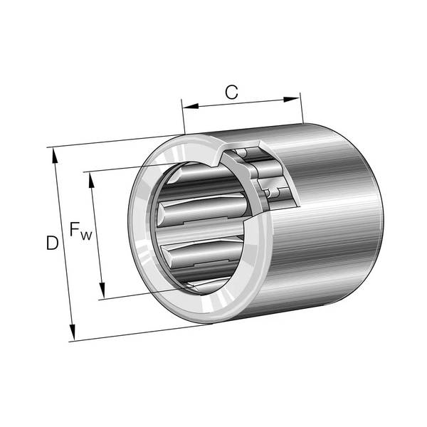 INA HF0612-L564, Hülsenfreilauf mit Stahlfeder, P/n: 13721730962
