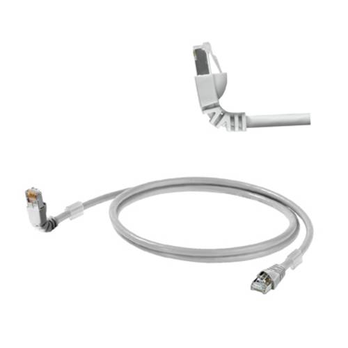 Weidmüller 1248280020 RJ45 Netzwerkkabel, Patchkabel CAT 6a S/FTP 2.00 m Grau UL-zertifiziert 1 St.