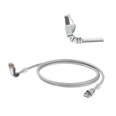 Weidmüller 1248280100 RJ45 Patchkabel CAT 6a S/FTP 10.00 m Grau UL-zertifiziert 1 St.