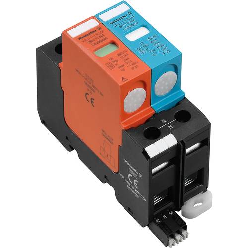 Weidmüller 1352050000 VPU I 1+1R LCF 280V12,5kA Überspannungsschutz-Ableiter Überspannungsschutz für: Verteilerschrank 2...