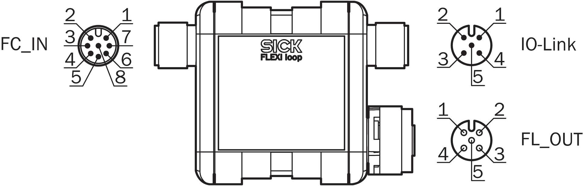 Sick FLA-MSTR00002, Sichere Reihenschaltung, P/n: 1067650-1