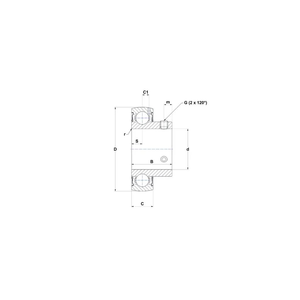 NTN 2AS09-1.1/4D1, /SNR Spannlager m. beidseitig verbreitertem Innenring-0