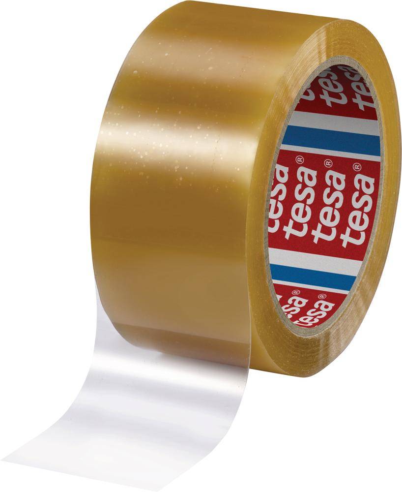 tesa 60400 Packband PLA 66m x 50mm, transparent biobasiert-1