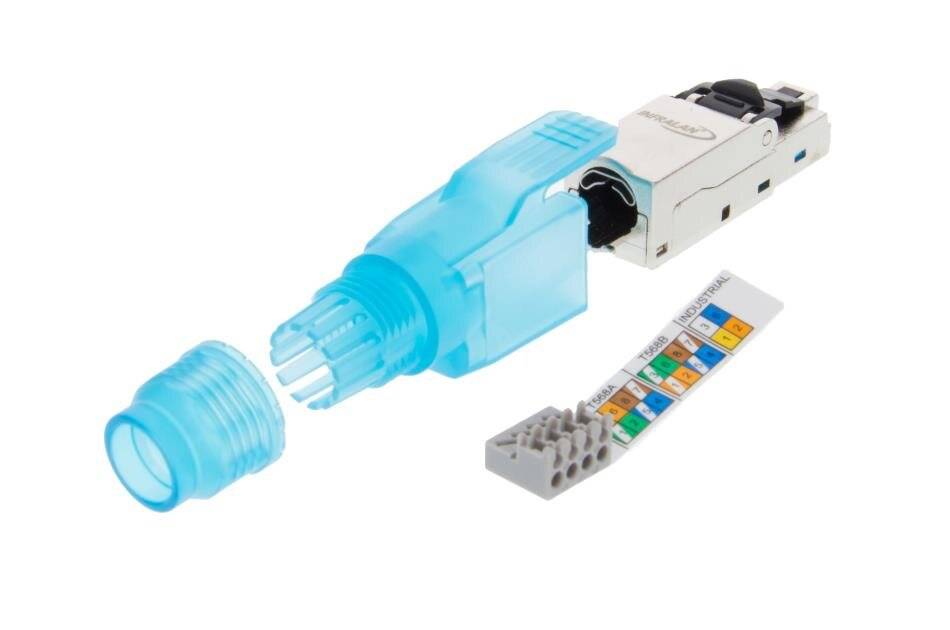Jetrics network RJ45S-Cat6A-FC RJ45 Stecker STP, Cat.6A, AWG 22-27, feldkonfektionierbar-1