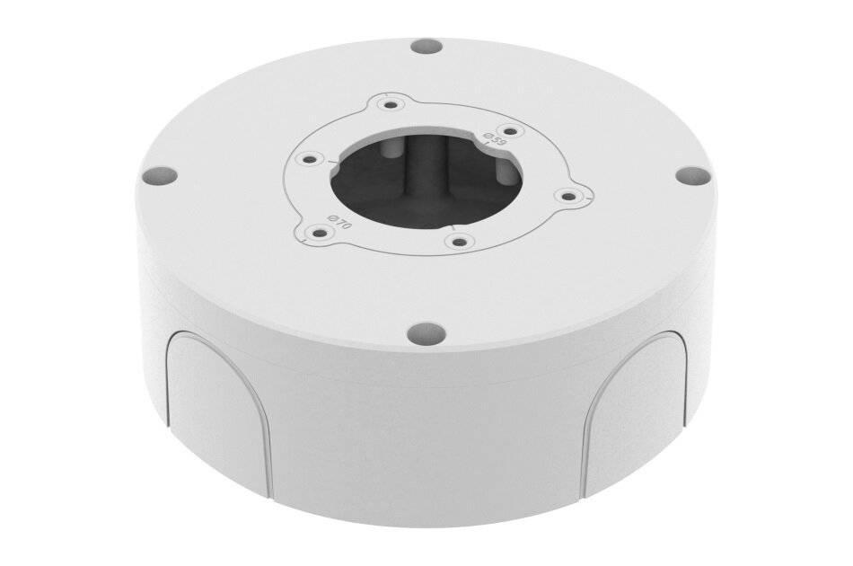 Hanwha Techwin Vision SBO-140BW Anschlussbox, Aluminium, weiß für QNO-C8083R, QNO-C9083R-0