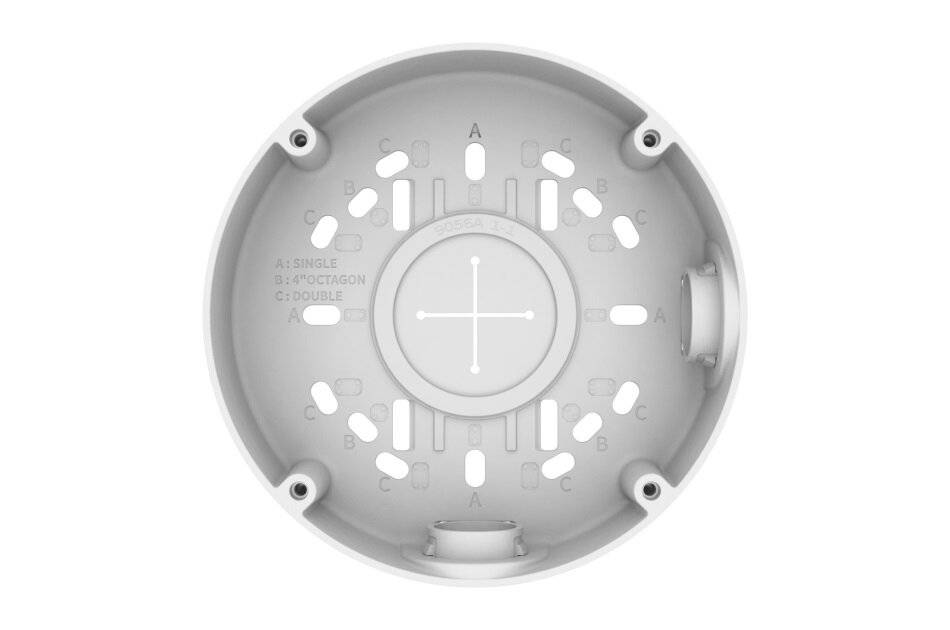 Hanwha Techwin Vision SBO-140BW Anschlussbox, Aluminium, weiß für QNO-C8083R, QNO-C9083R-2