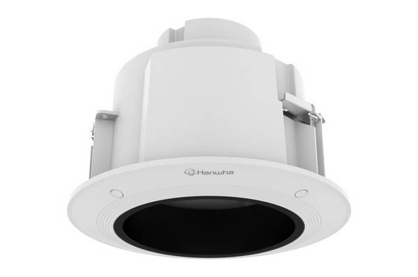 Hanwha Techwin Vision SHP-1563FPW Deckeneinbaugehäuse für PTZ Kameras Abmessungen: Ø268x209mm Gewicht 1.9kg, weiß