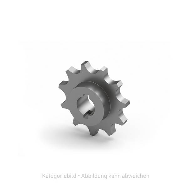 Kettenrad mit einseitiger Nabe Bohrung 40H7 Nut nach DIN