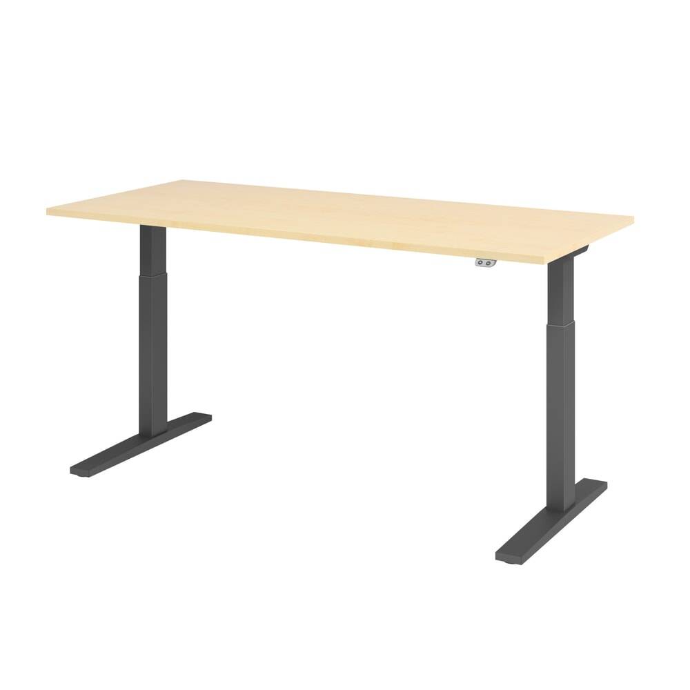 Hammerbacher Schreibt. el.180x80cm graphit/ahorn VXMKA19/3/G-2