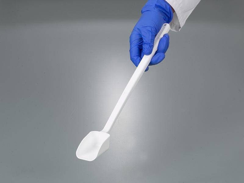 Sterile Einweg-Probenschaufel mit langem Griff, 50 ml, PS,weiß, VE = 10 Stück-3