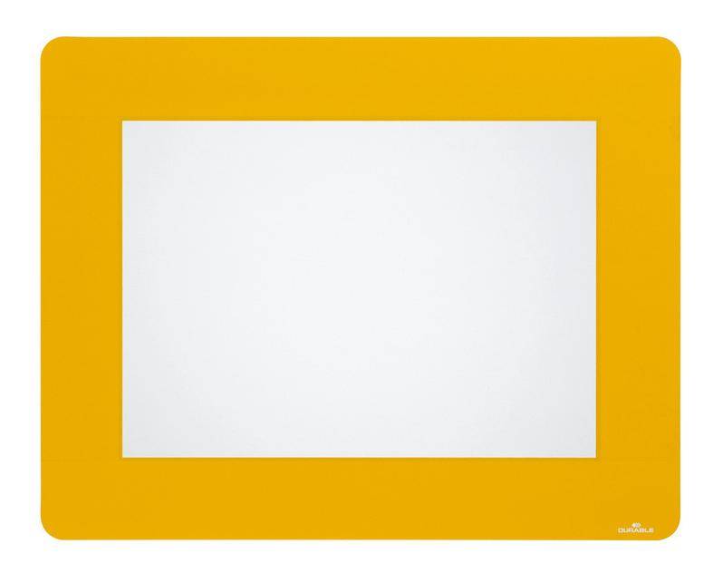 Durable Bodenmarkierungsfenster, DIN A4, ablösbar, signalgelb, VE = 10 Stück-0