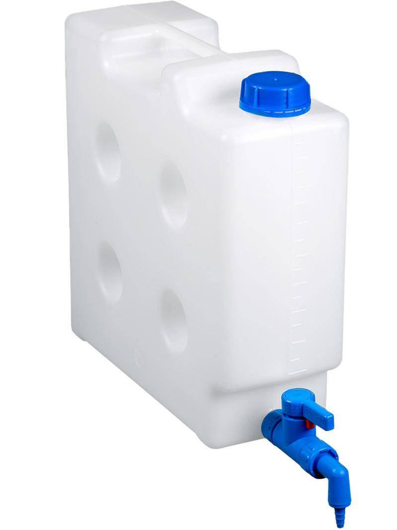 Raumsparkanister 10 Liter, im Set mit Abfüllhahn, flexibler Auslauf-0
