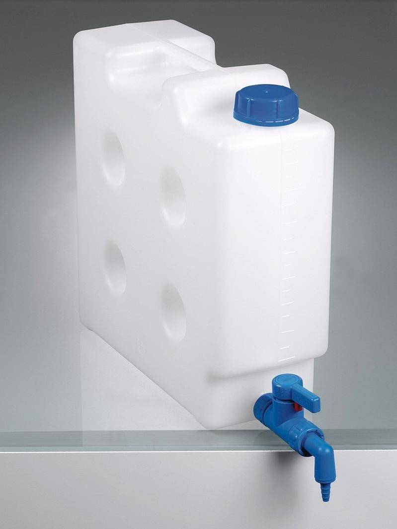 Raumsparkanister 10 Liter, im Set mit Abfüllhahn, flexibler Auslauf-2