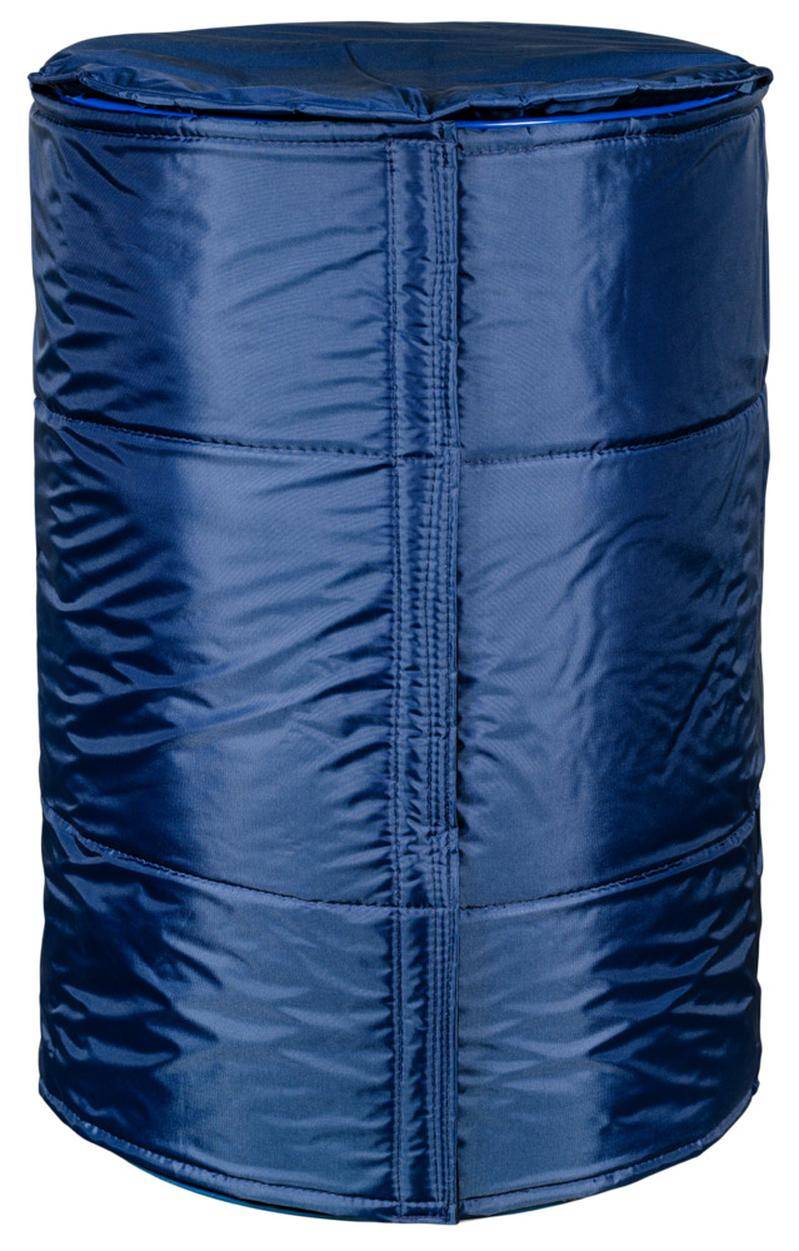 Isoliermantel mit Haube für 200 Liter Fässer, blau-0