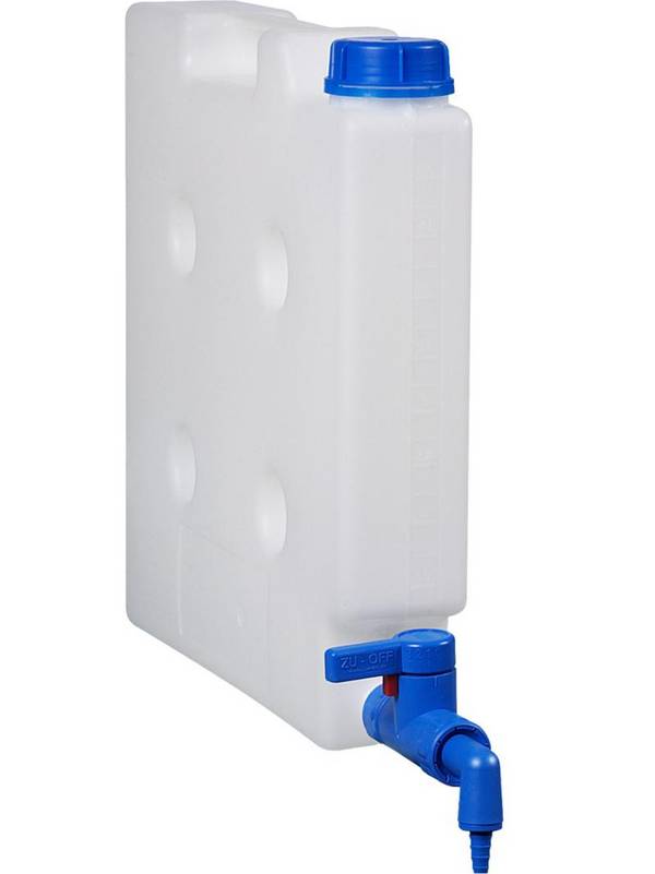 Raumsparkanister 5 Liter, im Set mit Abfüllhahn, flexibler Auslauf