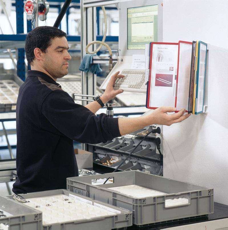 Durable Sichttafelsystem, Vario®Wall 10, zur Wandanwendung, Komplettset, farbig sortiert-0