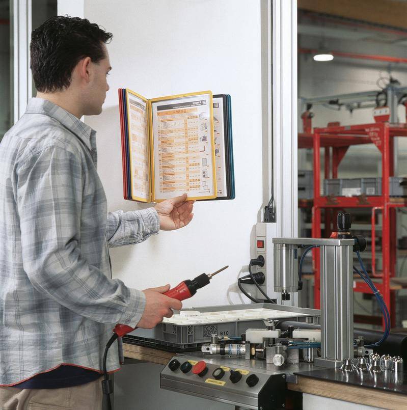 Durable Sichttafelsystem, Vario®Wall 10, zur Wandanwendung, Komplettset, farbig sortiert-1