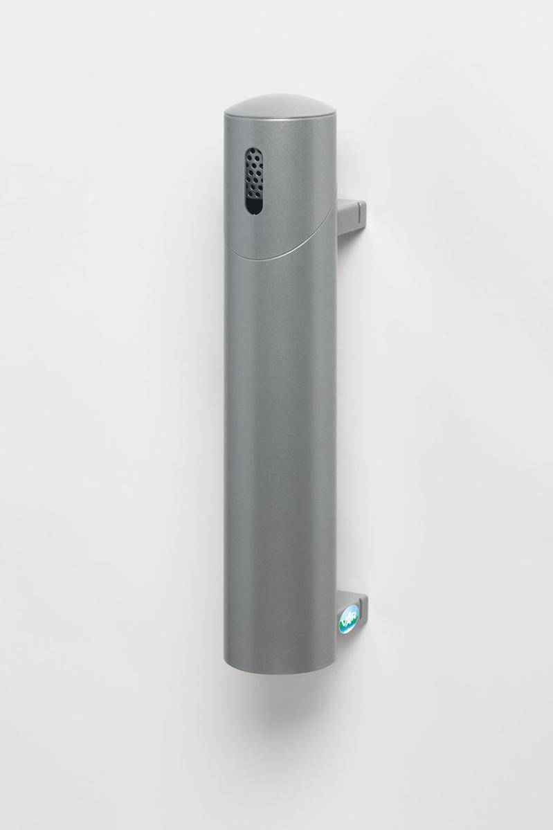 Wandascher 1,4 L zur Wand- oder Rohrbefestigung Korpus silber, Kopfteil silber-0